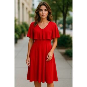 Donna Morgan Red Dress Size 8 New With Tags